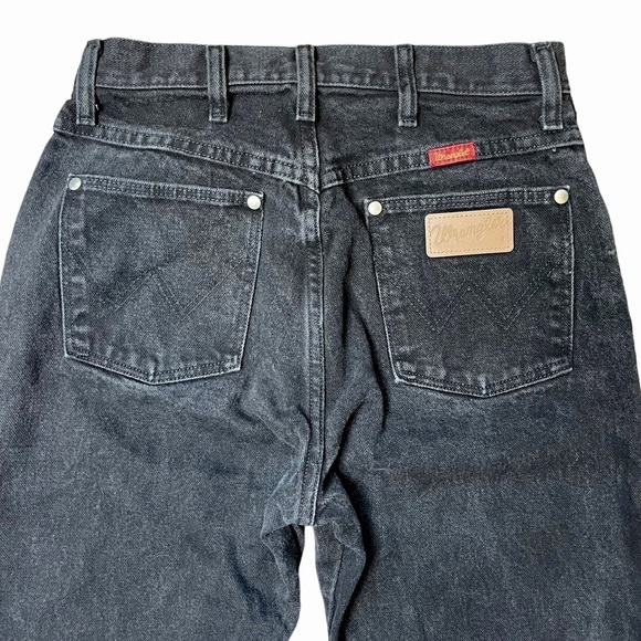 Vintage Wrangler  Cowboy Cut Black Jeans - Picture 4 of 8